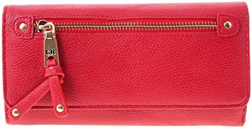 Club Rochelier Women's Checkbook Clutch ID Wallet (Red)