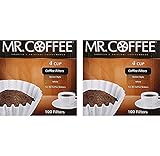 Mr. Coffee 100-Count Coffee Filter 4 Cup - 2-Pack