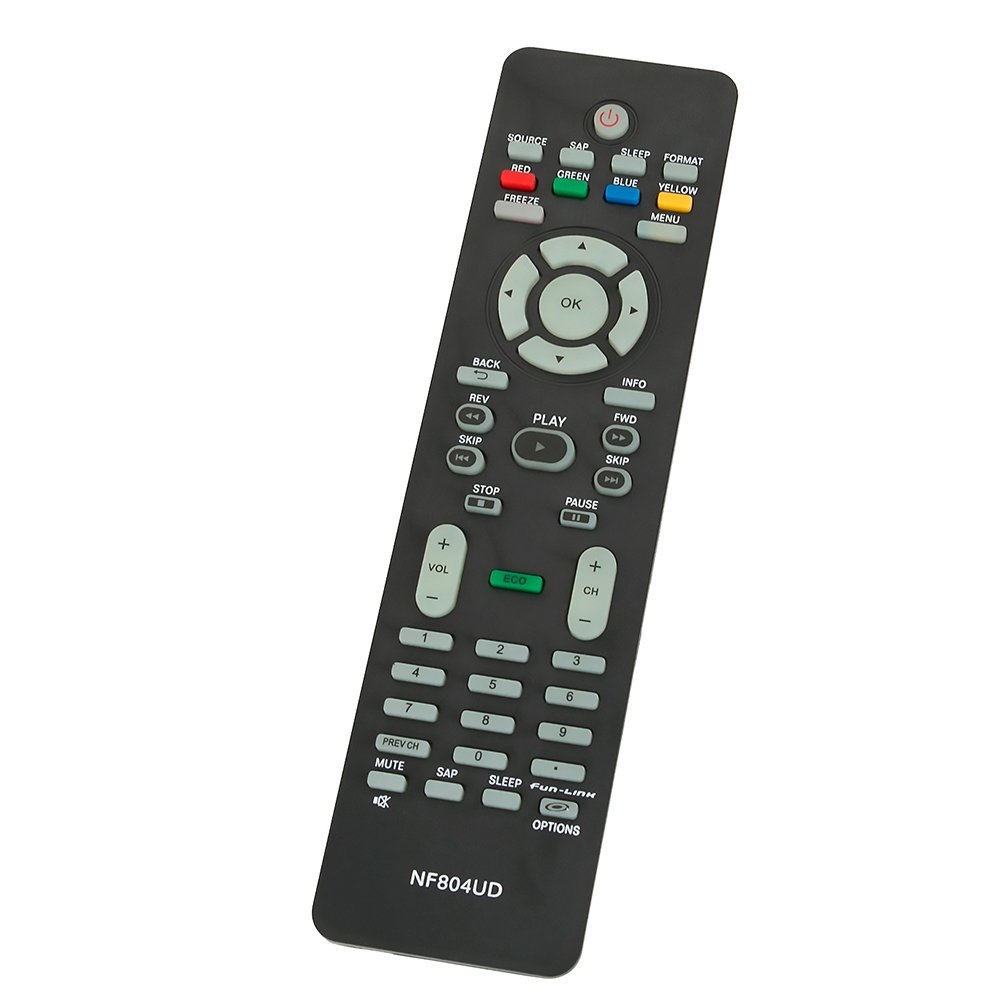 New NF804UD Replaced Remote fit for Magnavox TV 19MF330B/F7 32MF301B  32MF301B/F7 19ME360B 19MF330B 22MF330B 22ME360B 26MF330B 32MF330B 40MF430B  46MF401B ...