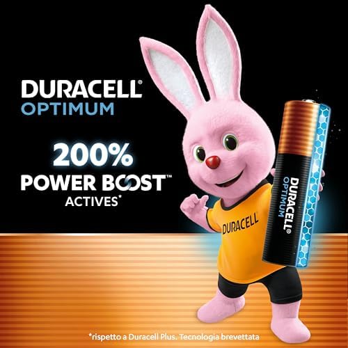 Optimum AA Batterie (Confezione da 4​) – Batterie Alcaline da 1,5 V – 200% Più Attivi Power Boost – Soddisfano le Esigenze dei Dispositivi Moderni – 100% Riciclabili – MX1500
