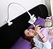 ANGELANGELA Universal 360 degree Rotation Long Arm Lazy Flexible Holder Cradle Stand For Smartphones, One Clip-White
