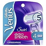 Gillette Venus Women's Razor Blade Refills, Swirl, 4 Count, Womens Razors / Blades
