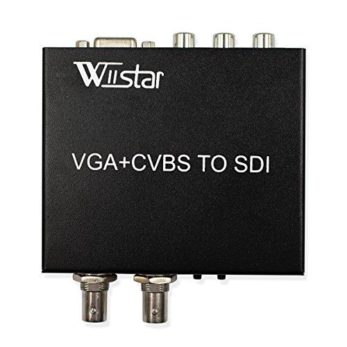 VGA+CVBS to SDI Converter support 2 SDI outputsfor PC Laptops Projectors HDTV Computers