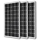 3pcs RENOGY 100 Watt 100w Monocrystalline Photovoltaic PV Solar Panel Module 12V Battery Charging