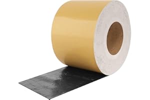 ATROPOS Pond Liner Seam Tape, 4" x 32' Self Adhesive Double Sided Butyl Adhesive Tape for EPDM Pond Liner, Waterproof Patch Repair Tape