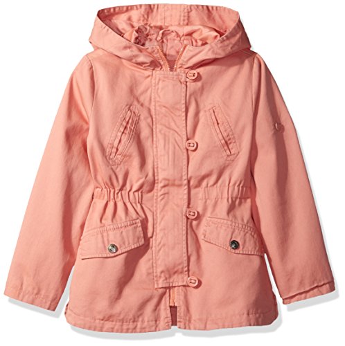 Urban Republic Little Girls' Cotton Twill Anorak Jacket, Powder Pink, 6X