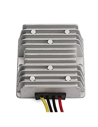 DROK Club   Reductor de voltaje de 36 V 48 V a 12 V 20 A, convertidor de voltaje de batería para coche o golf, transformador regulador de voltios, 240 W, amplio rango de entrada, 30   60 V, alta eficacia, 1
