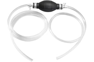 Anxingo Gas/Oil/Fuel/Gasoline/Water/Liquid Transfer Siphon Pump, Fuel Transfer Pump with 2 Eco-Friendly Hose, Gas Siphon Pump