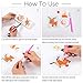 Alphatool 20Pcs 5D Colorful DIY Diamond Painting Stickers-Number Handmade Animal Sticker for Mobile Phone,Refrigerator,Cup,Book,Window
