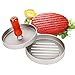 AIDOUT Burger Press - Hamburger Patty Maker - Non Stick Hand Operated Pattie Mold - Professional Aluminum Kitchen Tool with Comfortable Wooden Handle Great for Grill BBQ Homemade Burgers