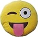 LeBeila New Emoji Pillow Big Smiley Happy Laughing Face Emoticon Cushion Prime 13 Inches Large Stuffed Throw Plush Pillow Soft Toy (32 CM, Tongue Out)