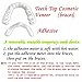 1 Pair Temporary Smile Comfort Fit Cosmetic Teeth,Vovomay Denture Teeth Cosmetic Sticker, Teeth Bottom Sticker (D)