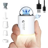 FLEXTAILGEAR Tiny Pump X Portable Air Pump+ Camping Light Ultra-Mini Air Pump with 1300mAh Battery USB Rechargeable for Sleeping Pads Pool Floats Air Bed Air Mattress Swimming Ring