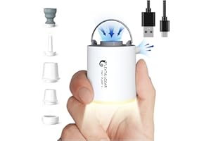 FLEXTAILGEAR Tiny Pump X Portable Air Pump+ Camping Light Ultra-Mini Air Pump with 1300mAh Battery USB Rechargeable for Sleeping Pads Pool Floats Air Bed Air Mattress Swimming Ring