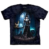 The Mountain Adult 100% Cotton Witchesair Realistic T-Shirt (Dark Blue)