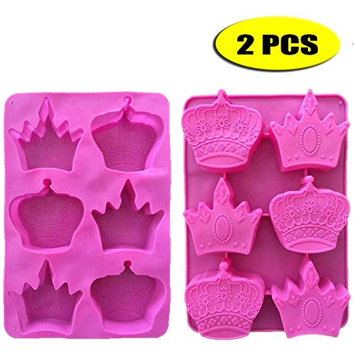Crown Silicone Mold. 4 Pack Crown Fondant Candy Silicone Molds Bows