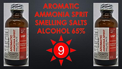 Humco Aromatic Ammonia Spirit USP 2 oz (Pack of 9)