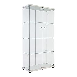 nifoti 64.5" H 4-Shelf Glass Display Cabinet with