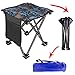 Unihoh Small Folding Camping Stool, Portable Stool for Outdoor Camping Walking Hunting Hiking Fishing Travel,600D Oxford Cloth Slacker Stool with Carry Bag