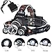 HKBAYI New T6 3LED 5000Lm Rechargeable Headlamp Headlight Head lamp + AC Charger