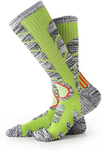 Womens Skinng Socks 1 Pack Heated Ski Socks Lime Green