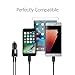 Sngg 3.1A Rapid Dual Port USB Car Charger with 6-feet Lightning Cable (Black)
