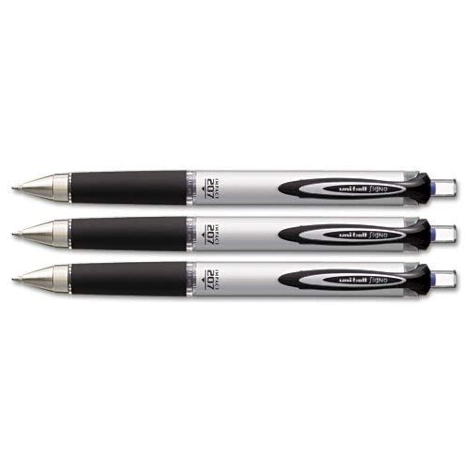 Photo 1 of Uni-Ball 207 Impact RT Retractable Gel Rollerball Pen, 1.0mm, Bold Point, Blue Ink (3)
