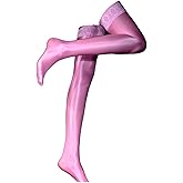 Men's Sissy High Over Knee Socks, Femboy Thigh High Oil Shiny Stockings, for Cross-dressing Exploring your feminine side.