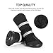 Petacc Dog Shoes Waterproof Dog Boots Anti-Slip Snow Boots Warm Paw Protector for Dog in Winter Size S with Black