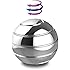 DBlosp Kinetic Desk Toys,Full Body Optical Illusion Spinner Ball,Gifts for Men,Women,Kids 1.5” Size (Silver)
