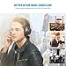 Bluedio T6S Bluetooth Headphones Over Ear with Mic, Active Noise Canceling Headset Voice Control Support Amazon Web Services (AWS), Wireless headphones for Cell Phone/PC, 32-Hrs Play Time, Black