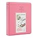 Woodmin [Instax Mini Photo Album] 64 Pockets Polaroid Photo Album for 3 inch Pictures by Fujifilm Instax Mini 8 8+ Mini 9, Snap, Zip, Z2300, Bank Card (Deep Pink)