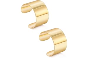 SAMOCO 2Pcs Cuff Bangle Bracelet for Women Cuff Bracelets Open Wide Wire Bracelets Adjustable Tone Wrist Cuff Wrap Bracelet