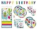 Llama Cactus Birthday Party Supplies Set Includes Dinner Plates, Cake Plates, Cups, Napkins, Tablecover and Banner Decoration (Deluxe with Tablecover/Banner - Serves 16)…