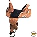 HILASON 14″ 15″ 16″ TREELESS Western Trail Barrel Racing American Leather Saddle TANthumb 1