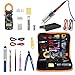 Soldering Irons with Digital Clamp Multimeter,Pancellent 60W Adjustable Temperature Welding Tool,5-in-1 Screwdrivers,5pcs Soldering Iron Tips,Solder Sucker,Wire Cutter,Tweezers,Soldering Iron Stand