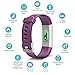 Kybeco Fitness Tracker, Elegant Waterproof Heart Rate Monitor Activity Tracker Bluetooth Wearable Wristband Wireless Step Counter Smart Bracelet Watch Android iOS Smartphones (Purple)