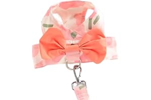 Puppy Chest Strap with Leash Breathable Leash Vest Dog Accessories Comfortable Harness Vest (XL,Pink)