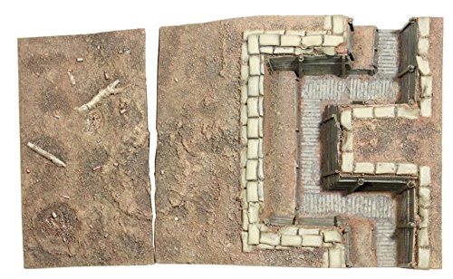 W. Britain Toy Soldier 51015 Battlefield Trench Section No.2 with Accessories 1:30 Scale Mixed Media Diorama