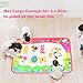 Water Doodle Mat, Aqua Magic Mat Water Drawing Mat Toddlers Painting Board Writing Pad Educational Learning Toy in 6 Colors with 2 Magic Pens for Boys Girls Age 2 3 4 5 6+ Years Old, 34