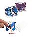 24pcs Purple&blue 3d Butterfly Stickers, Wall Stickers Crafts Butterflies, Wall Decoration, Fridge Magnet