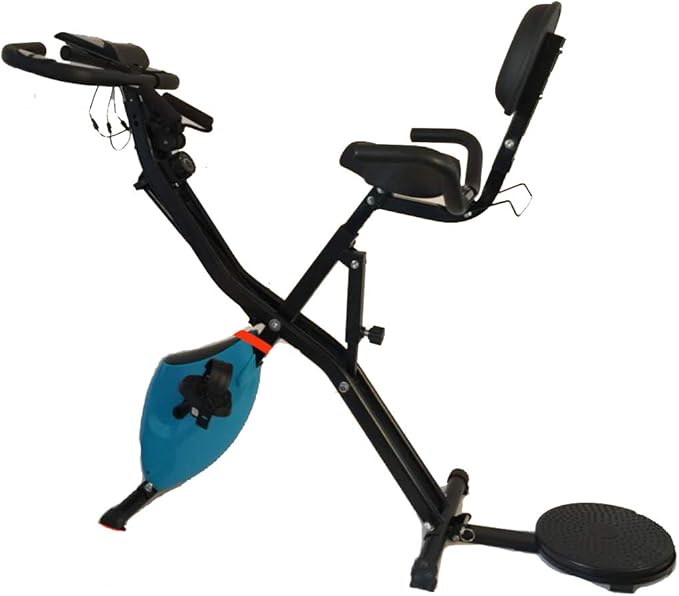 iHomey Upright Stationary Exercise Bike, Resistance Adjustable, Smooth and Quiet