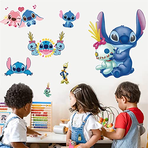 AOLIGL Lilo and Stitch Wall Stickers Disney Cartoon Wall Decals DIY