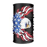 YOIGNG Eagle American Flag Headwear Caps Elastic