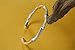 Women's 999 Sterling Silver Bangle Bracelet with Created Open Design about 16G