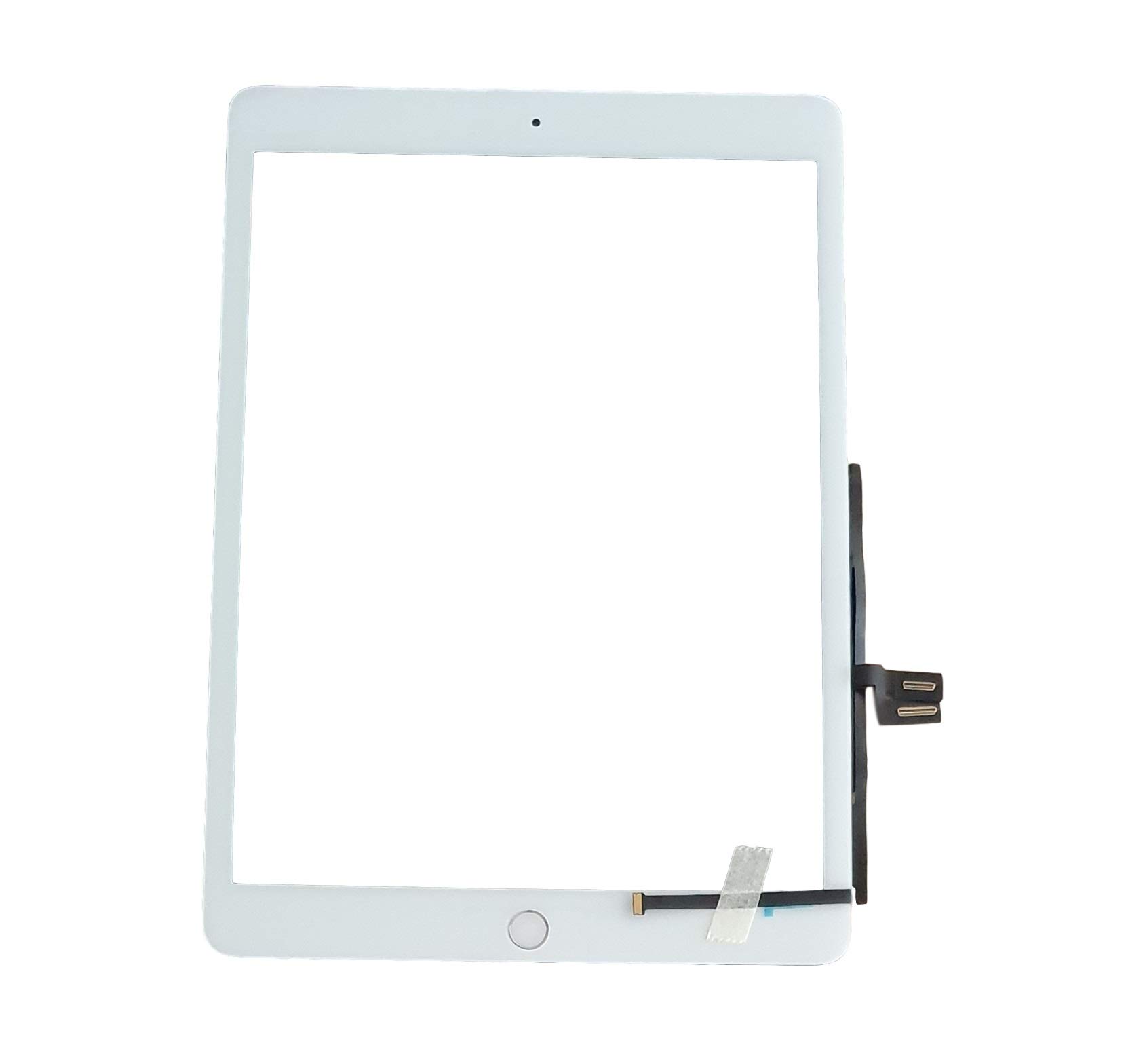 Smartex® Touch Screen Glass Digitizer White compatible with iPad 7 2019 Touchscreen (A2197 A2200 A2198) - Key home, sticker and removal toolkit included