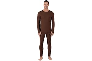 Cuddl Duds Thermal Underwear Shirt and Leggings Set for Men - Heavyweight Fleece Lined Long Johns - Winter Clothes Base Layer