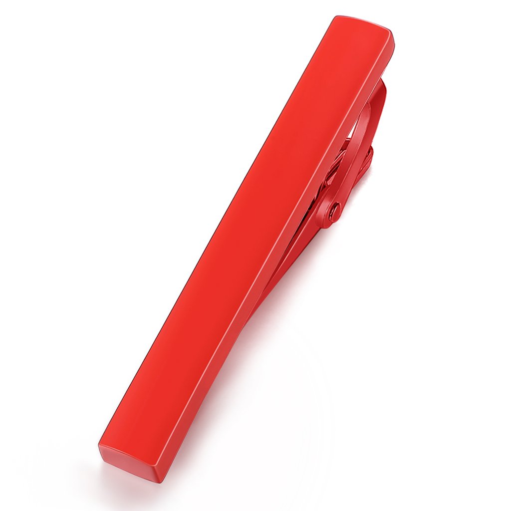 HONEY BEAR 1.57inch Mens/Boys Skinny Tie clip Bar for Narrow Tie, Business Wedding Gift 4cm