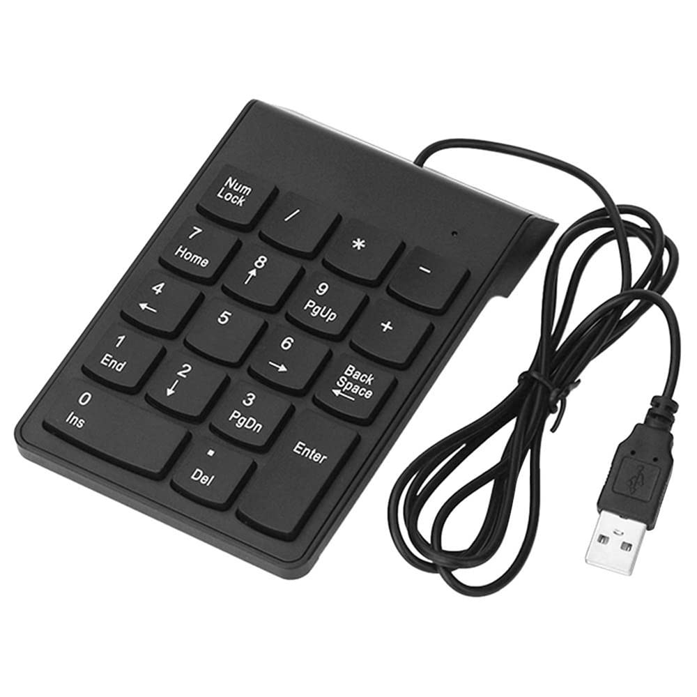 DollaTek USB Mini Keypad One Hand Keyboard Number Keypad for Laptop PC Compatible with Win7/8 /NT/ME/2000/XP/Vista Win10/Android/linux/ios