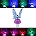Fiber Optic Light Color Changing - Butterfly Lights Led Lamp Changeable Night Light Lamp - Butterfly Party Supplies Solar Lamp Kids Room Decor - 110v-220v Wall Decoration Purple Butterfly Decorations